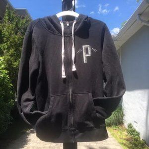 PINK Victoria's Secret Black Zip Up Hoodie